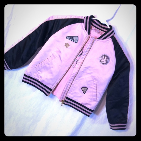 The Children's Place Other - PLACE Jacket & Tshirt Set Pink black Mini squad